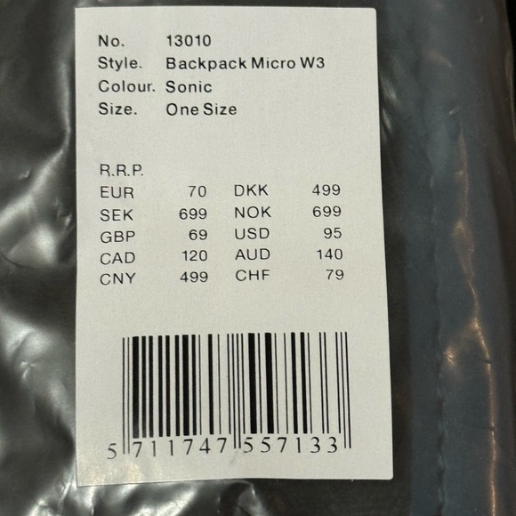 NWT Rains backpack Micro - Picture 5 of 5